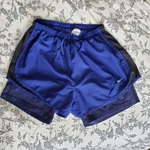 Nike Dri Fit Layered Athletic Workout Shorts